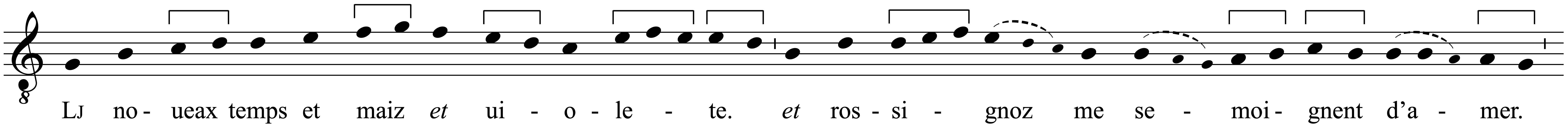 Work musical notation